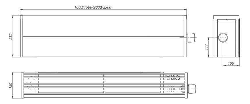 Carrera WR 150/1000/250 мм. настенный конвектор WR_100_WS фото